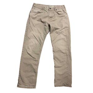 Patagonia Pants Men 34x32 Khaki Iron Clad Stretch Jeans Hiking Outdoors Adult